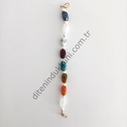 Akrilik Taşlı Çanta Sapı (Çakıltaşı - 35cm)