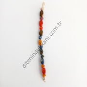 Akrilik Taşlı Çanta Sapı (Kırmızı - 35cm)