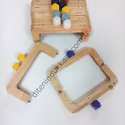 Dikdörtgen Model Ahşap Burs 20cm