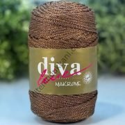 Diva Makrome İpi Simli 200S Kahve