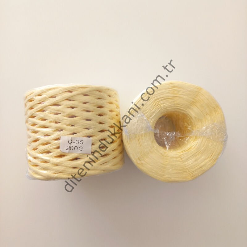 İthal Rafya 200gr - G35 - Açık Sarı
