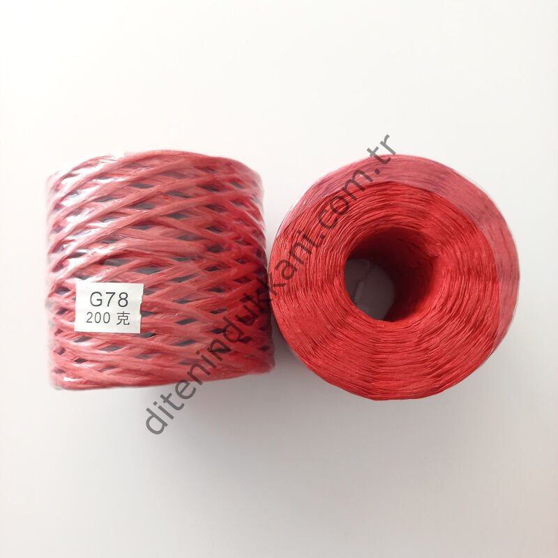 İthal Rafya 200gr - G78 – Kırmızı
