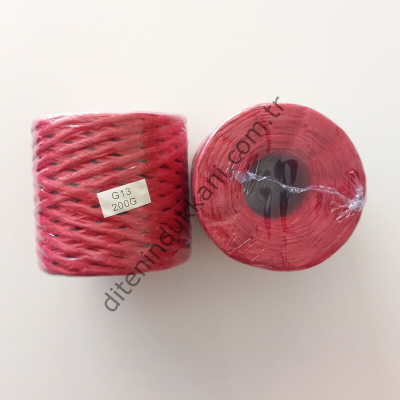 İthal Rafya 200gr - G13 – Kırmızı