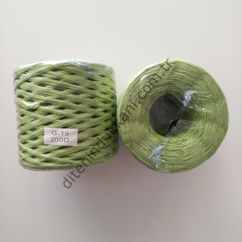 İthal Rafya 200gr - G19 – Fıstık Yeşili