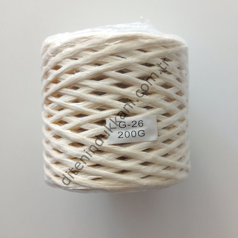 İthal Rafya 200gr – G26 – Krem